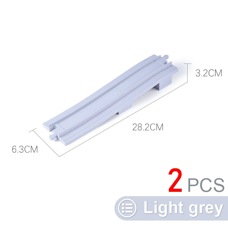 Kids Train Track Blocks – DIY Railway Toy Set With Large Plastic Bricks & STEM Gift