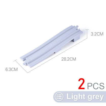 Kids Train Track Blocks – DIY Railway Toy Set With Large Plastic Bricks & STEM Gift