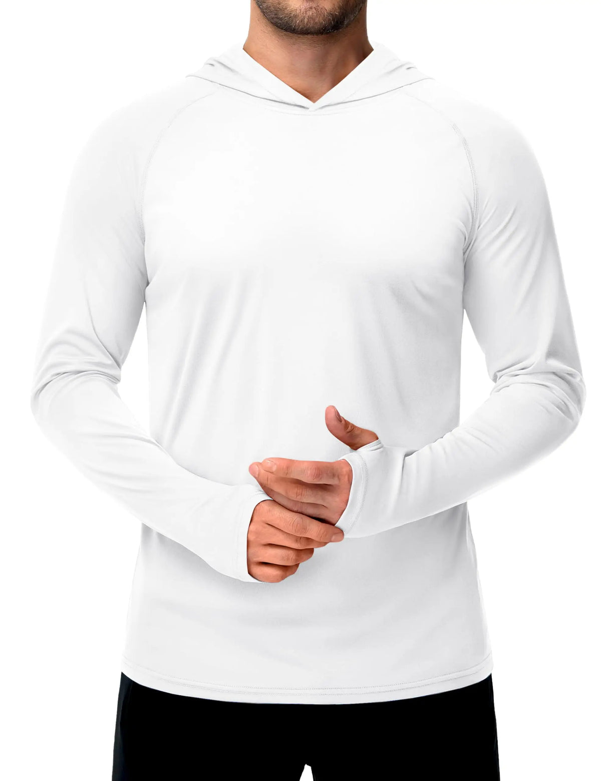 TACVASEN Sun Protection T-Shirts Mens Long Sleeve Hoodie Casual UV-Proof T-Shirts Breathable Lightweight Quick Dry T-Shirts Male