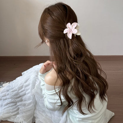 2026 New Trend Cute Flower Shape Hair Claw Set Sweet Cherry Print Hair Clips Hair Accessories For Women Girls Daily Summer Wear