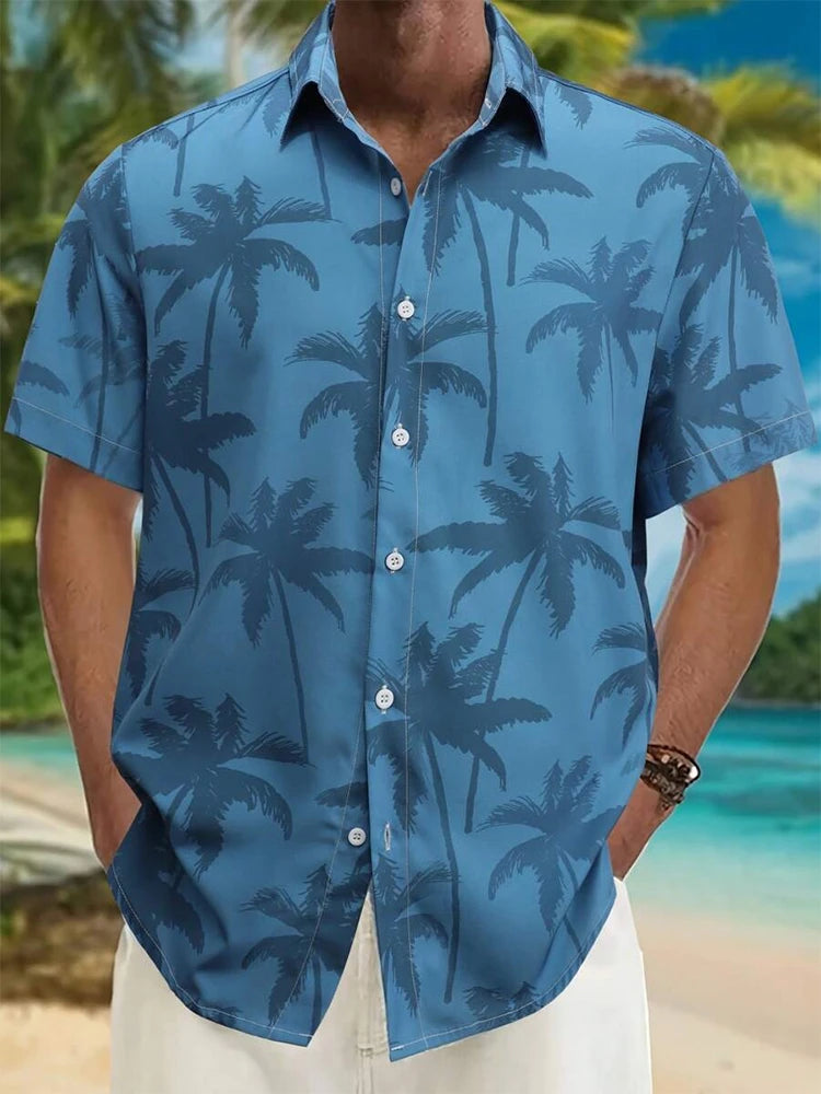 Hawaiian Men's Shirt Summer Outdoor Beach Men's Short-sleeved Shirt Urban Everyday Casual Men's Shirt Street Fashion Men's Shirt