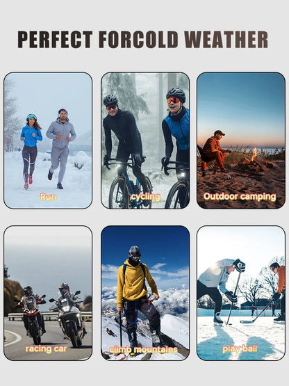 Winter Cycling Jersey - Men's Fleece Bike Jacket With Full Zipper & Pockets