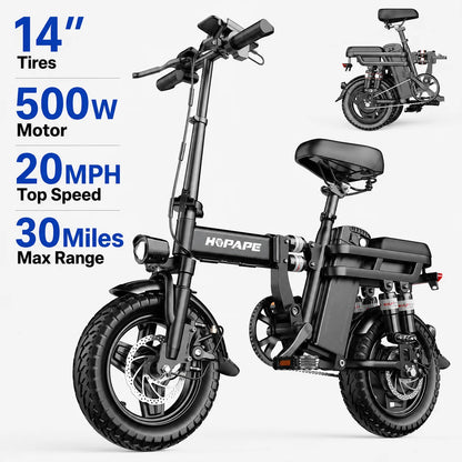 Electric Bike for Adults 1500W Peak, 34MPH 26" Fat Tire Ebike, 48V 15Ah Long Range Battery, All-Terrain Mountain Commuter E-Bike