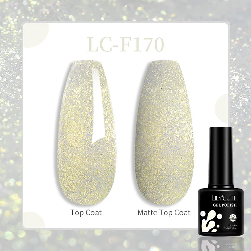 Gel Nail Polish - LILYCUTE UV Gel Varnish 7ML | Soak Off, Long Lasting Colors