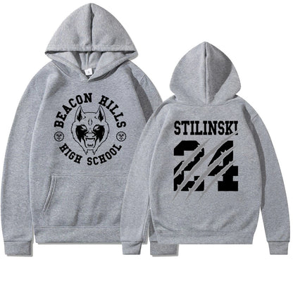 Teen Wolf Stiles Stilinski 24 Hoodie MCCALL 11 Fashion Print Streetwear Men Women Sports Sweatshirts Hoodie Harajuku Clothing