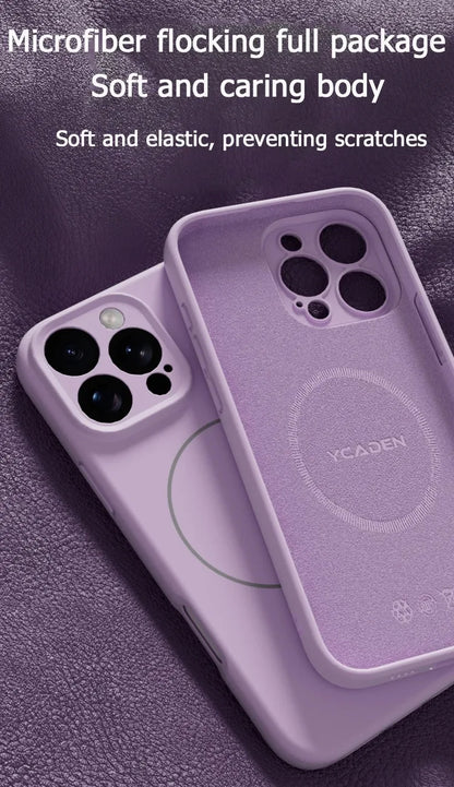 Magnetic Luxury Wireless Charge For Magsafe Phone Cases for iPhone 16 Plus 15 14 13 17 Pro Max 17 Original Liquid Silicone Cover