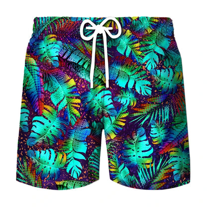Tree Leaf Camouflage 3d Printed Shorts For Men Casual Sports Breathable Short Pant Summer Fashion Trend Clothes Shorts Trousers
