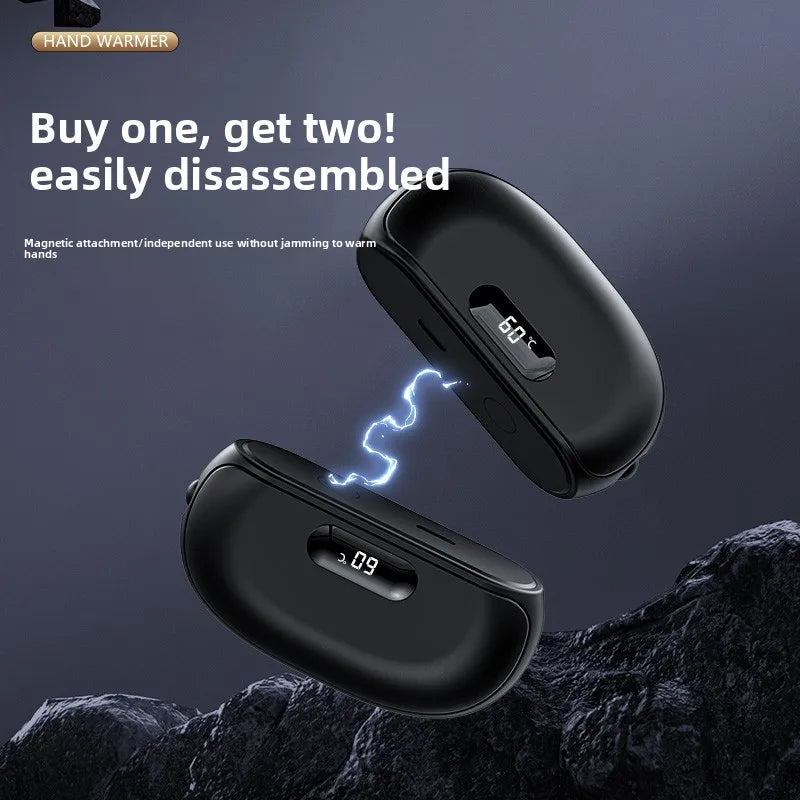 Mini 2-In-1 Magnetic Detachable Hand Warmer Charging Heat Pack Cute Gift For Girlfriend And Best Friend