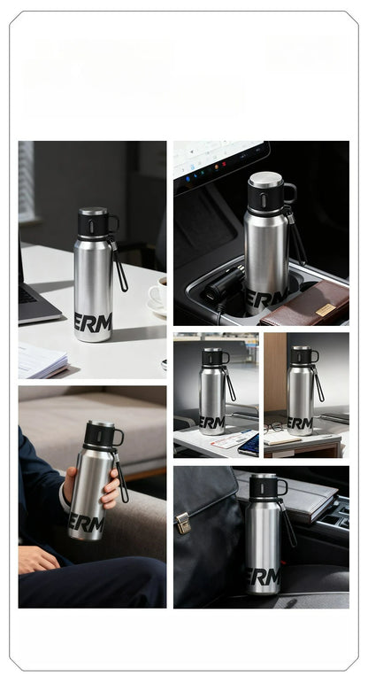 Double Wall Vacuum Insulated Thermos Bottle Stainless Steel Flask Portable Travel Mug With Lid Outdoor Hiking Gym Daily Use