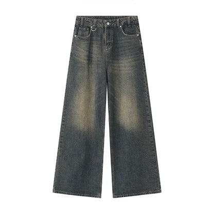 Mens Loose Wide Leg Denim Jeans - Casual Summer Trousers - ZOOMNSTORE