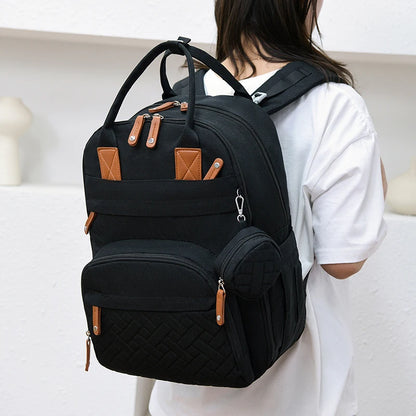 Diaper Bag Backpack Baby Essentials Travel Tote Multifunction Waterproof with Changing Station Pad Stroller Straps Big for Mommy