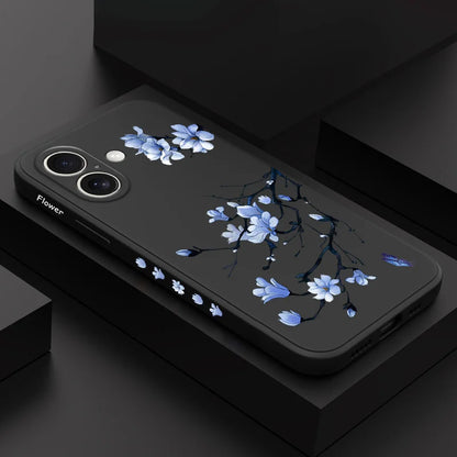 Blooming Orchid Phone Case For iPhone 17 17 Air 16 16e 15 14 13 12 11 Plus Pro Max Mini Silicone Cover