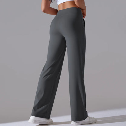 Yoga Straight Leg Sweatpant Straight Leg Women's Loose Tracksuit Pants Wide Leg Outdoor Gym Runing Casual Tracksuit Pants