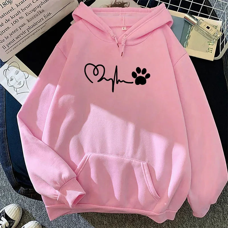 Hot sales Womens Hoodies Casual Printing Sweatshirts Sports Home Pullover Tops Outdoors Korean Style Street Woman Clothing 2026