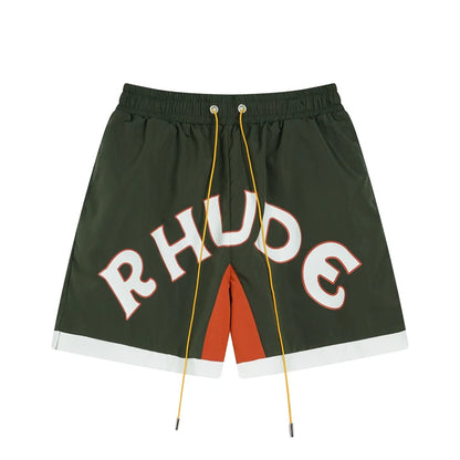 High Quality Streetwear Multi-color Rhude Beach Shorts Men Women Loose Breathable Casual Shorts
