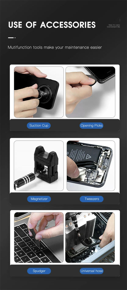 Precision Screwdriver Set - 115117 Magnetic Hex Bits for Xiaomi Mac PC iPhone Repair - ZOOMNSTORE