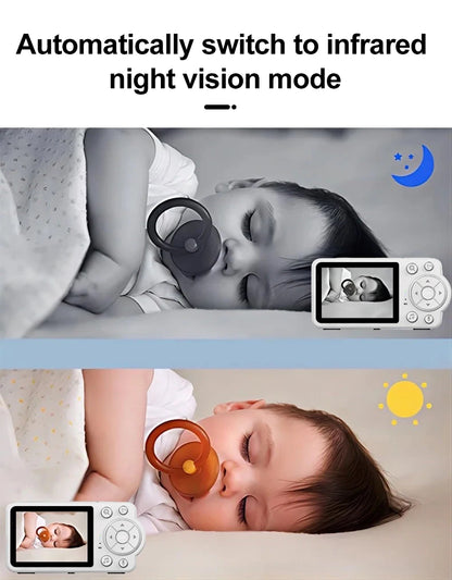Damini 720p HD baby monitor IR night vision breastfeeding reminder temperature detection lullaby 2.4G wireless connection