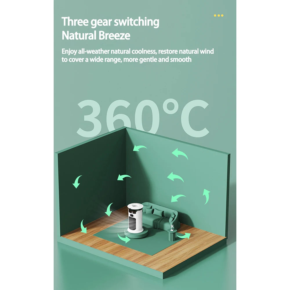 Mute Desktop USB Mini Portable Air Conditioner Fan for Room Home Camping Humidifier Water Mist Cooling Fan Night Lamp Air Cooler