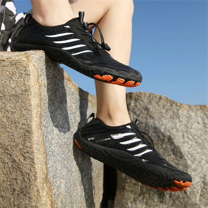 Men Water Shoes Beach Barefoot Swimming Surfing Seaside Aqua Shoes Upstream Wading Sneakers Gym Fitness Hiking Walking Footwear