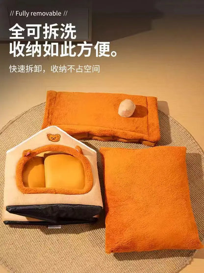 New Pet House with Super Large Space Cat and Dog Beds of All Sizes To Sleep in All Seasons Puppy Keep