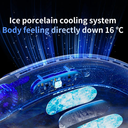 Portable Neck Fan Wearable Air Conditioner USB Rechargeable Air Cooler 5 Speed Electric Fan for Outdoor Ventilator 5000mAh Fans