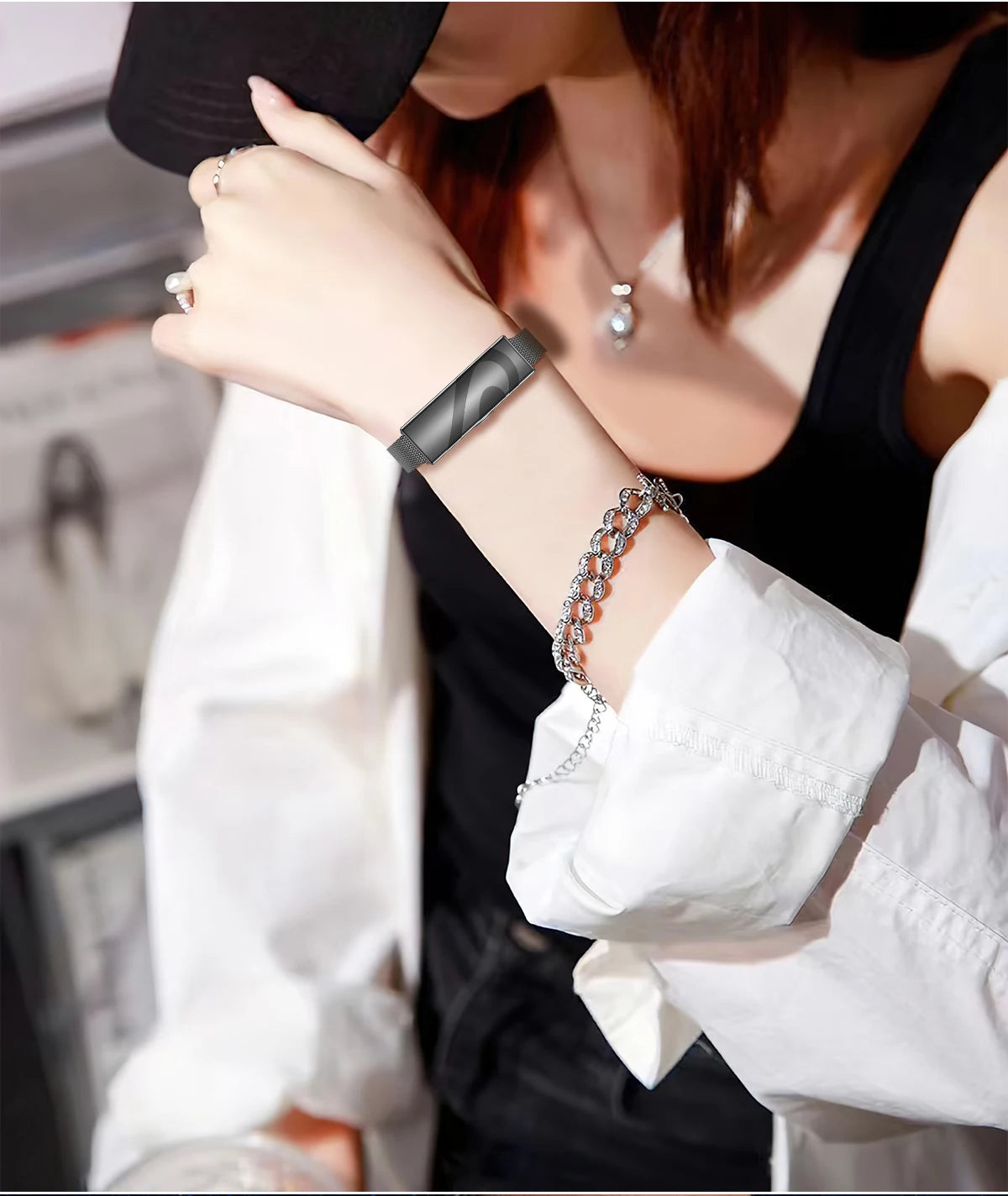 LIGE New Smart Bracelet Real-time Heart Rate Monitoring Sports Fitness Tracker Wristband Waterproof Smart Watch For Couple Gift