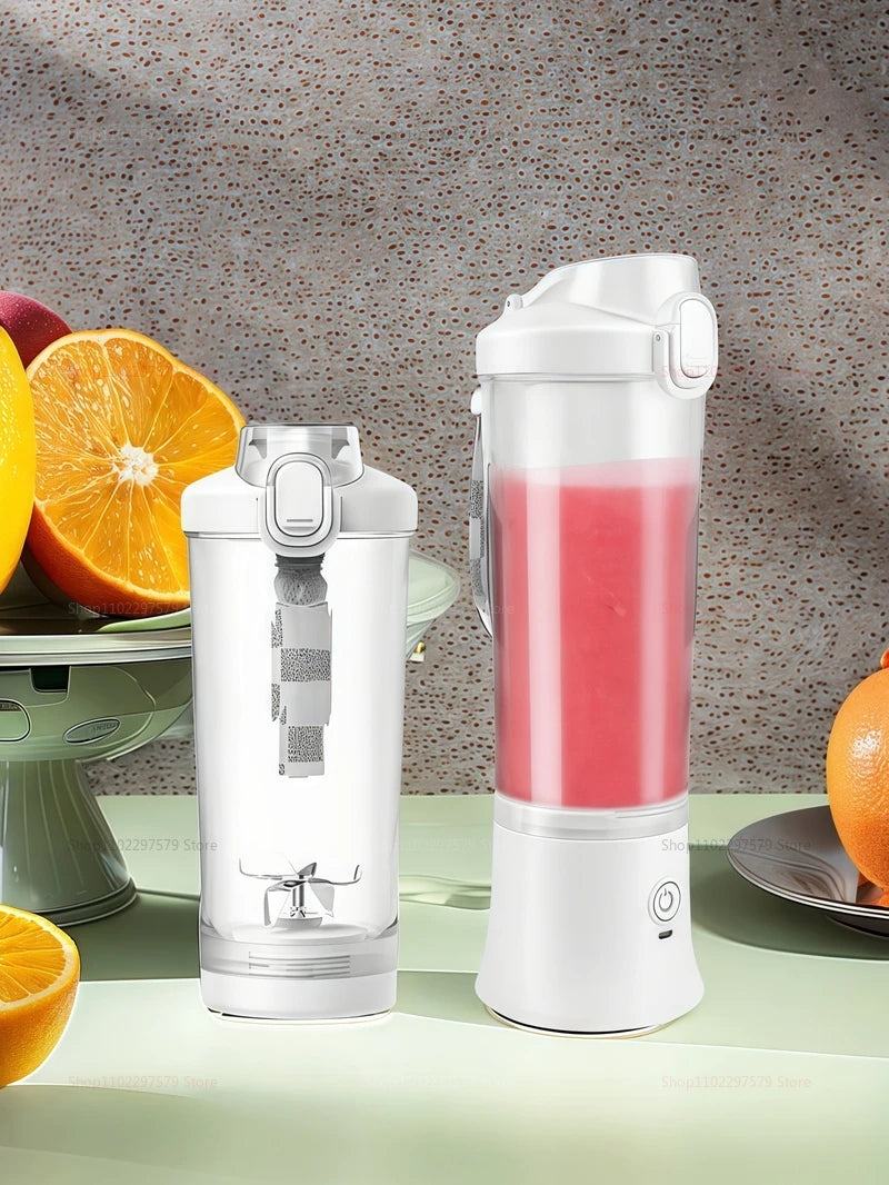 Portable Electric Juicer - USB Rechargeable Mini Blender with Strong Motor