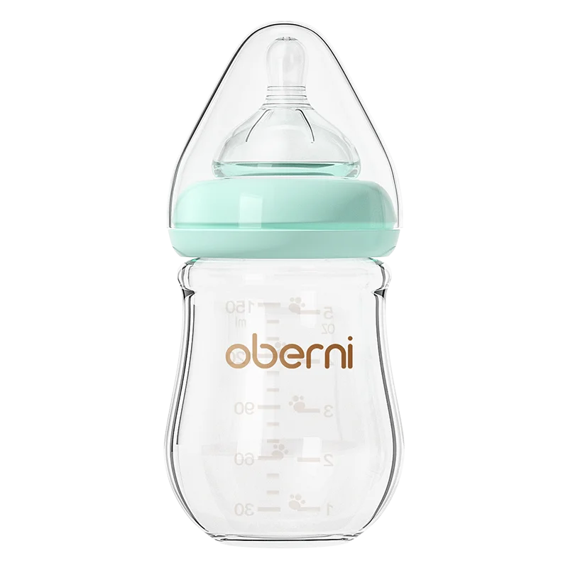 Oberni 150ml+180ml PPSU Imitated Breast Baby Milk Bottle set Anti bloating 0-6 Newborn Baby Bottle With Resistant to Falling
