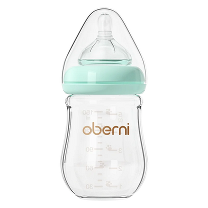 Oberni 150ml+180ml PPSU Imitated Breast Baby Milk Bottle set Anti bloating 0-6 Newborn Baby Bottle With Resistant to Falling