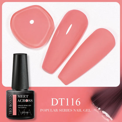 Pink Dried Flower Gel Nail Polish - Natural Flower Fairy Art Soak Off UVLED Varnish
