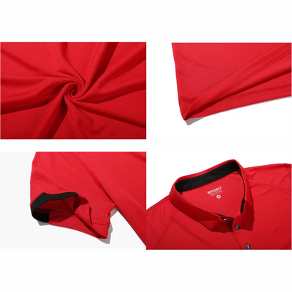 Men's Quick-Dry Polo Shirt – Breathable Golf & Sports Jersey (8 Colors)