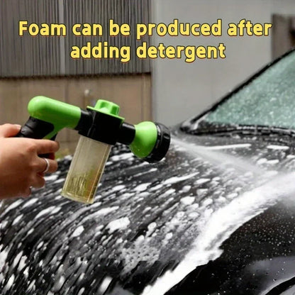 New High Pressure Foam Water Gun 8 In 1 Garden Watering Hose Nozzle Sprinkler Soap Dispenser Pet Shower Spray Gun Car Wash Tool
