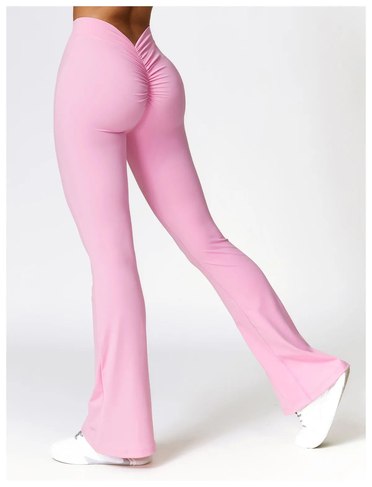 New Yoga Pants Flare Leggings Women High Waist Wide Leg Pants Women Gym Fitness Sports Flared Pant Dance Trousers V-shaped Hip