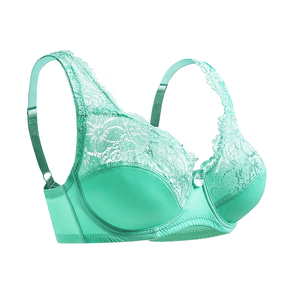 New Fashion Bras For Womens Lingerie BH Top Female Lace Bra Underwire Plus Size Brassiere Sexy Underwear B C D DD E F Cup