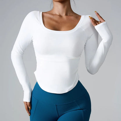 Women Yoga Shirts - Plus Size Sportswear Top | Breathable Quick Dry Fitness Workout Shirt