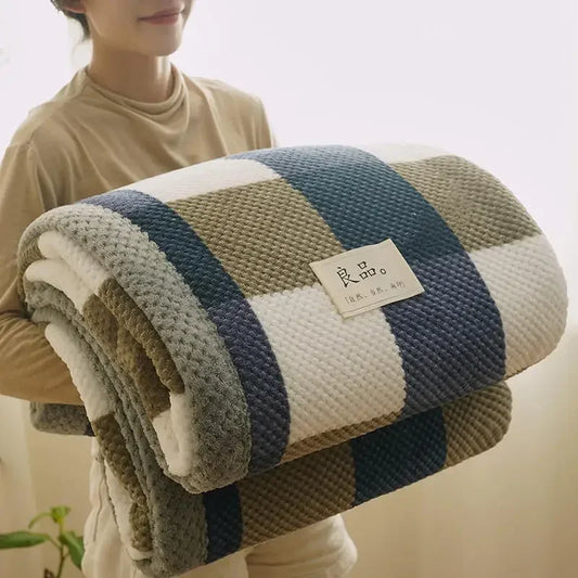 Soft Chenille Knit Throw Blanket - Handmade Machine Washable Cozy for Couch  Bed - ZOOMNSTORE
