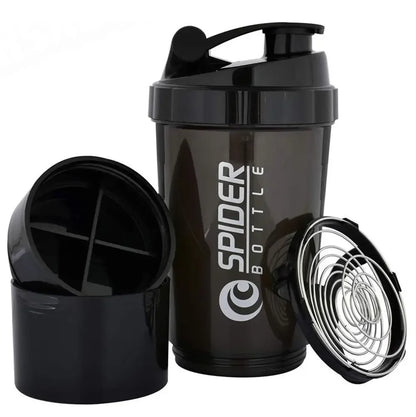 3 Layers Shaker Protein Bottle Powder Shake Cup Large Capacity Water Bottle Mixing Cup Body Building Exercise Mixing Bottle