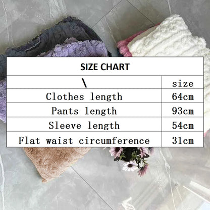 Ultra Soft Warm Coral Fleece Pajama Set Lightweight Fluffy Winter Loungewear Sleepwear For Women Cozy Home Suit Winter Style New