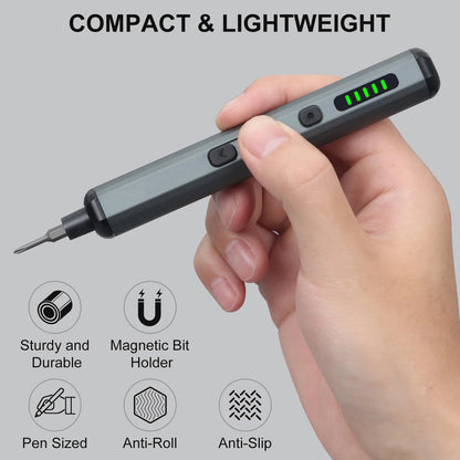 Cordless Precision Electric Screwdriver Set - 68 in 1 with 64 S2 Drill Bits and LED Hand Tool