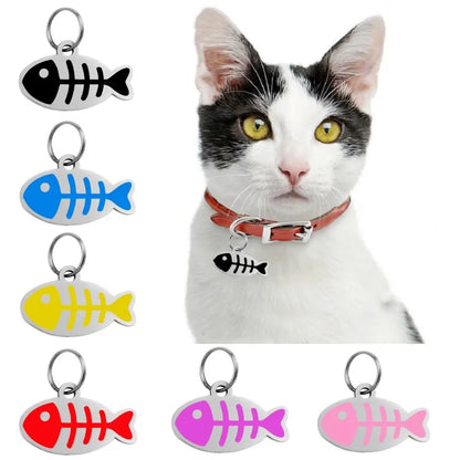 Free Engraved Pet Dog Tag Engraved Puppy Name Anti-Lost Custom Cat Id Tag Fashion Pet Kitten Nameplate Chihuahua Dog Accessories