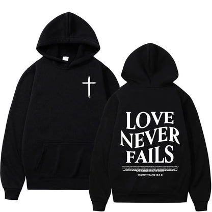 Faith Over Fear Hoodie - Christian Vintage Sweatshirt for Men  Women - ZOOMNSTORE