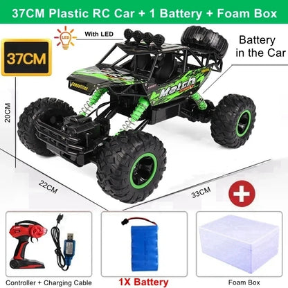 Remote Control Climbing Car - 4WD Off Road Truck with Shockproof Suspension & Anti Skid Wheels