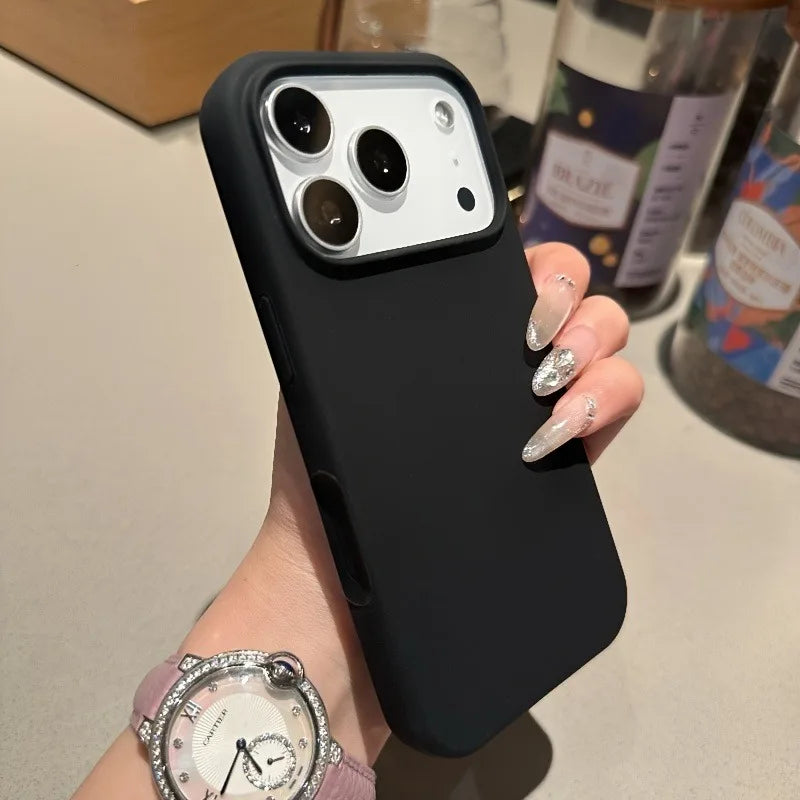 For Magsafe Magnetic Liquid Silicone Case For iPhone 17 16 15 14 13 Pro Max 17Pro Air 16Pro Wireless Charge Soft Cases Cover