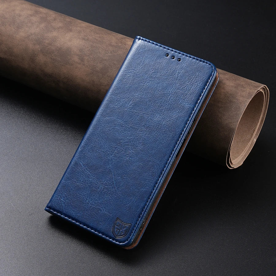 Wallet Skin Friendly Card Slot Magnetic Flip Leather Case For iPhone 17 Pro Max Air 16e 16 15 14 Plus 13 12 11 XR Card Holder