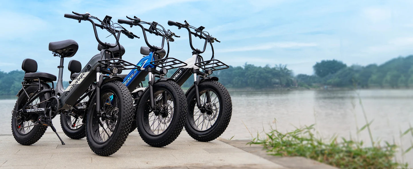 Cybervelo 20" Step-Thru Commuter, 1500W Peak 20ah Battery 80 Miles Long Range E-bike, 7-Speed Shift Adult Electric Bike EK12 EK8