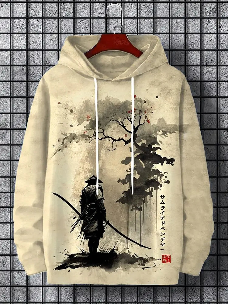 New Autumn And Winter Men's 3D Print Hoodies Japanese Harajuku Fashion Casual Sports Hooded Anime Beast Pattern Man Hoodie