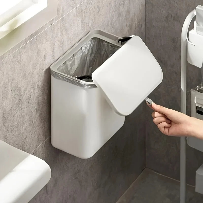 Wall-Mounted Trash Bin - Space-Saving Kitchen Garbage Storage