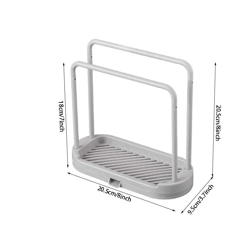 Kitchen Sink Drain Rack - Sponge and Rag Storage Basket - ZOOMNSTORE