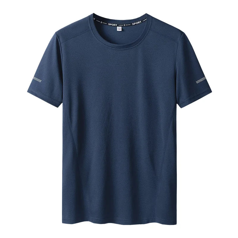 Plus Size Men's T-Shirts - Summer Big Tops | Quick Dry Slim Fit Mesh Tee