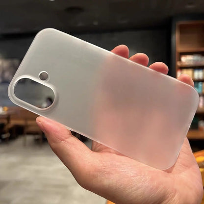 Ultra Thin Matte Phone Case For iPhone 17 Air 16 15 14 Plus 13 12 Pro Max Translucent Hard Frosted PC Shockproof Bumper Cover